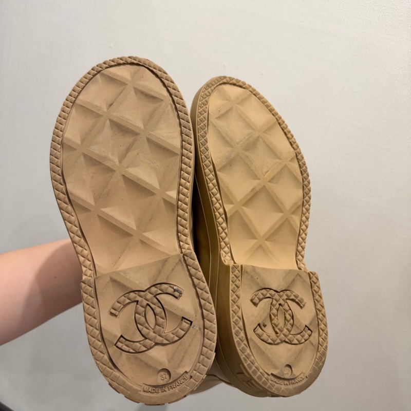 Chanel 香奈兒 雨靴 奶茶 37號-22