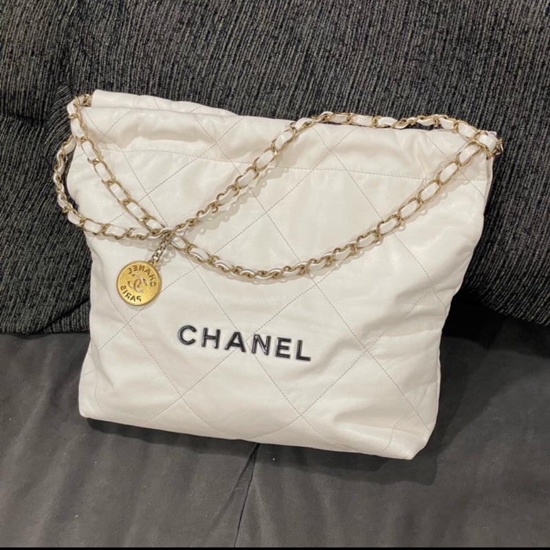 🈶購證❤️ 香奈兒 #白金 #黑字 #22bag #小號-1