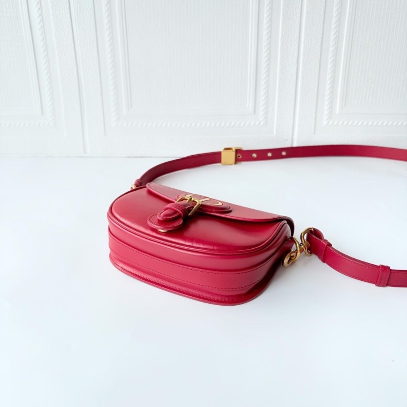 Dior Bobby 紅金 小號 馬鞍包斜背包光面牛皮18*14 98新配件肩帶塵袋-2
