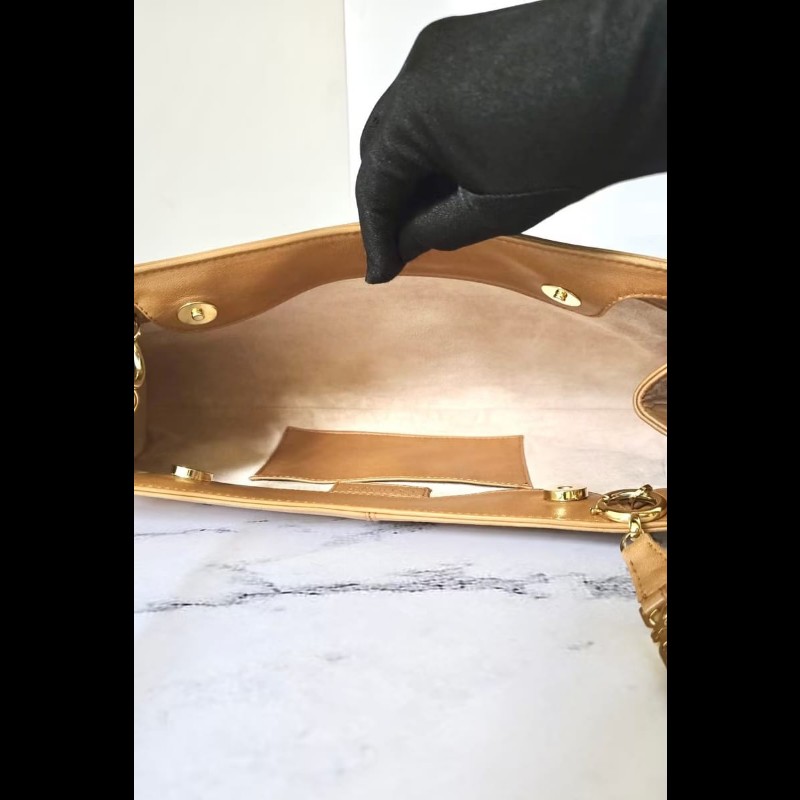 【LA LUNE】絕版古董包 Loewe焦茶色腋下包 二手中古包 皮革包 側背包 單肩包-1