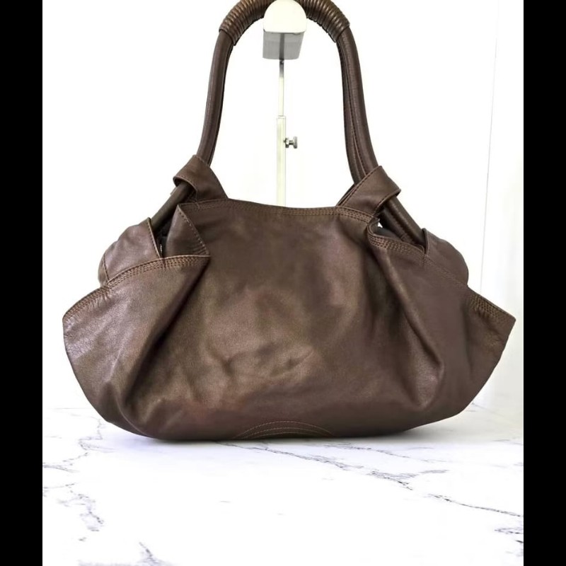 【LA LUNE】絕版中古包 Loewe咖啡色納帕雲朵包 側背包 單肩包 二手包 古董包-1