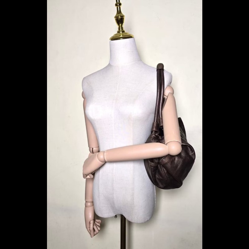 【LA LUNE】絕版中古包 Loewe咖啡色納帕雲朵包 側背包 單肩包 二手包 古董包-5