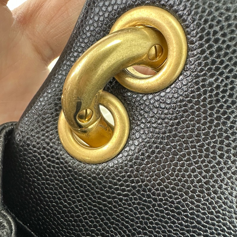 CHANEL 24p Funky Match 黑金荔枝皮 晶片款-8