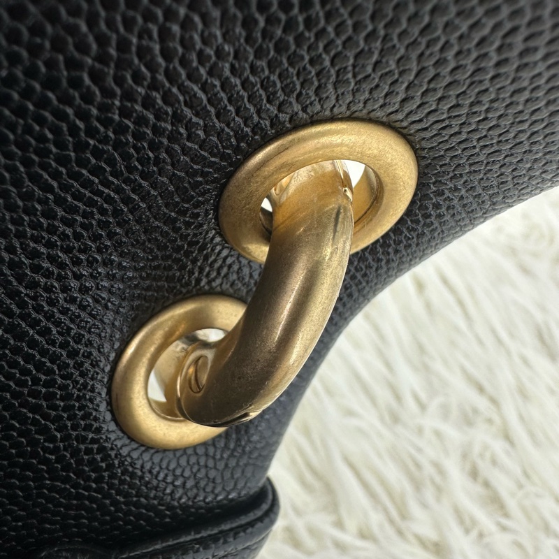 CHANEL 24p Funky Match 黑金荔枝皮 晶片款-9