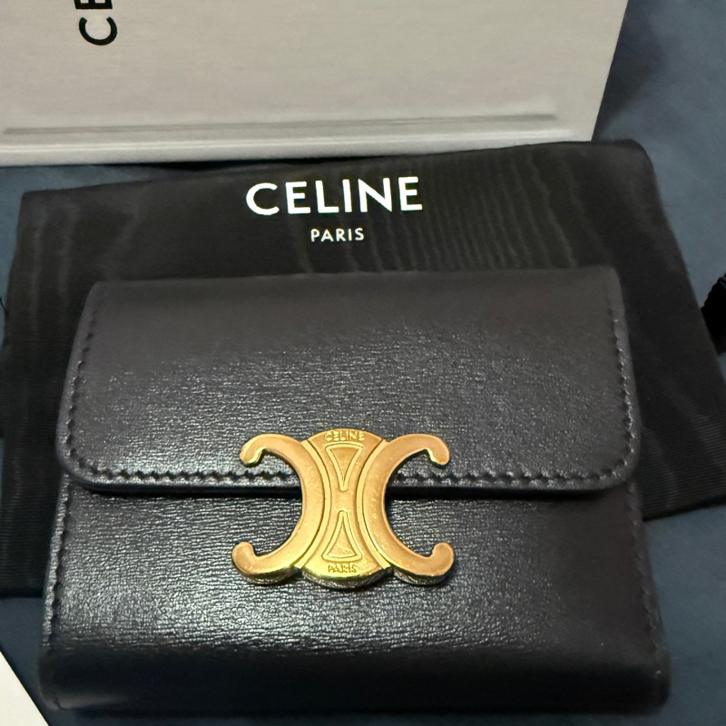 celine compact wallet二合一可拆式卡夾零錢包-7