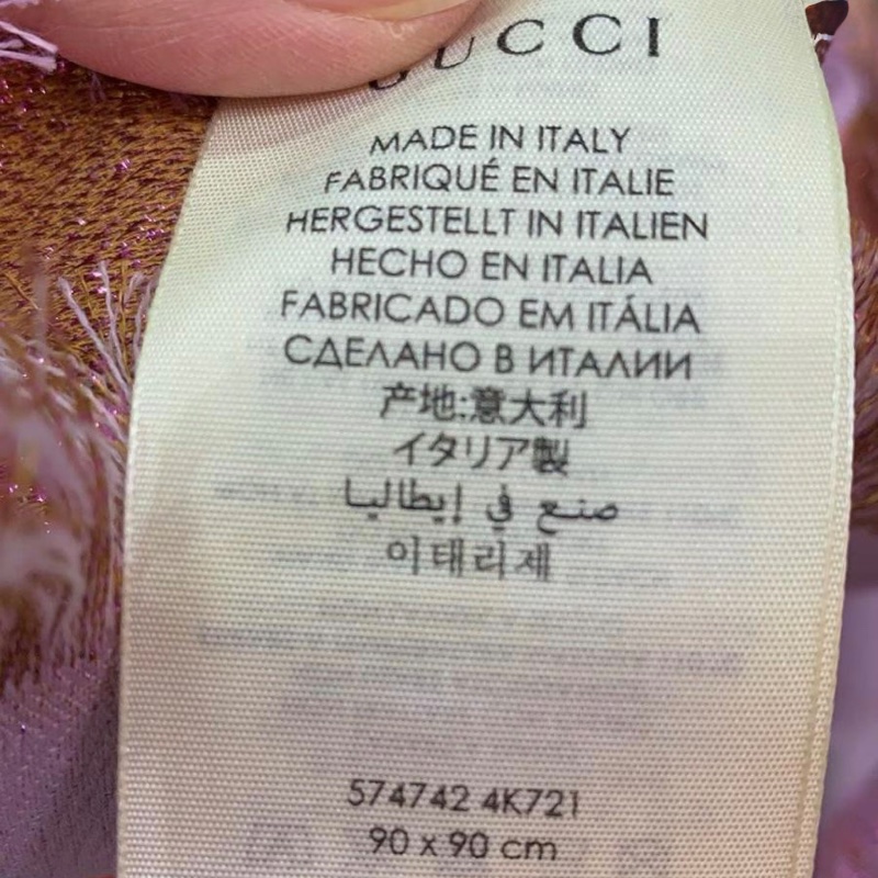 Gucci pink scarf ( Double face 雙面 )-3