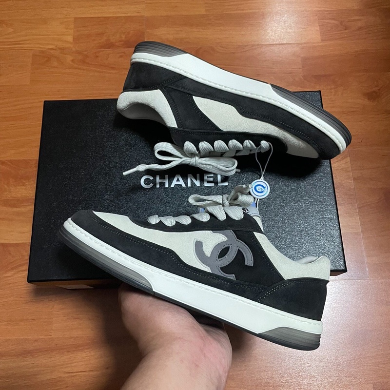 Chanel正品香奈兒23p徽標雙c 熊貓板鞋 黑白 36碼-1