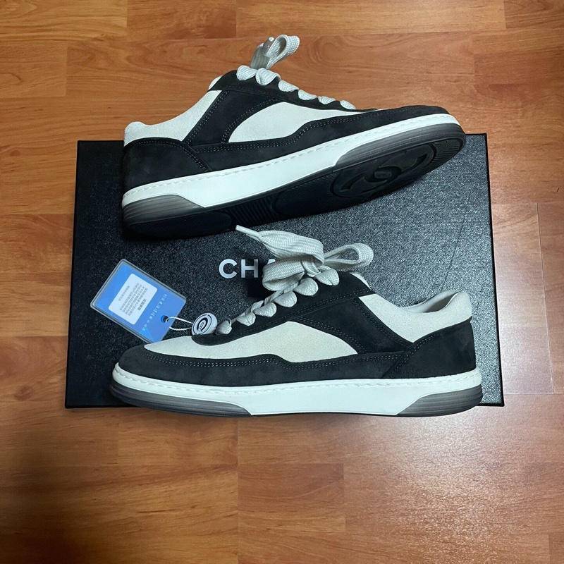 Chanel正品香奈兒23p徽標雙c 熊貓板鞋 黑白 36碼-2