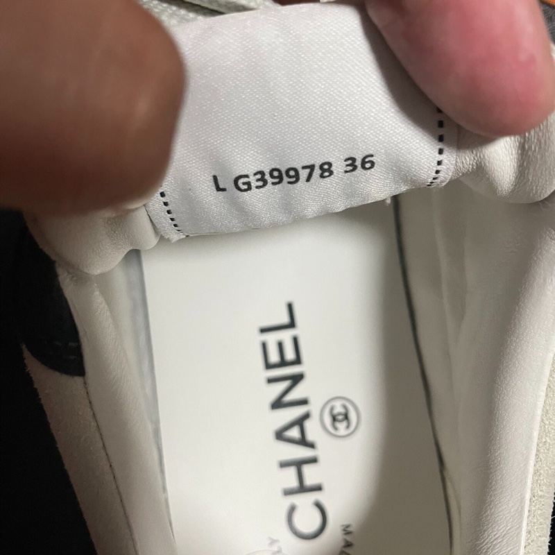 Chanel正品香奈兒23p徽標雙c 熊貓板鞋 黑白 36碼-6