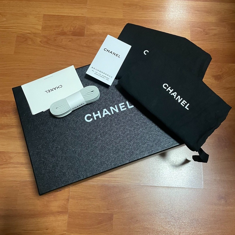 Chanel正品香奈兒23p徽標雙c 熊貓板鞋 黑白 36碼-8