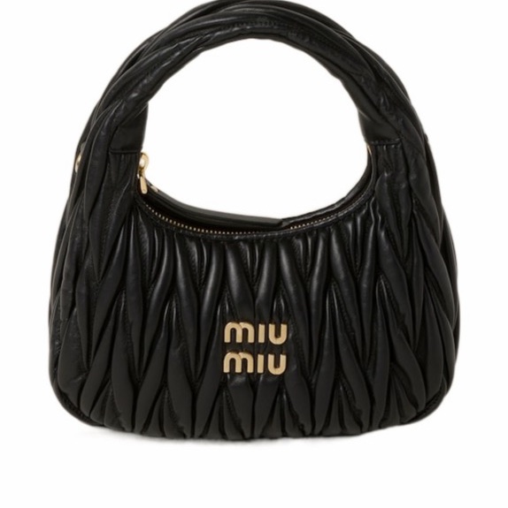 Miu Miu 女士 Wander小號徽標腋下包均碼碼小號、20cm*6cm*17cm-5