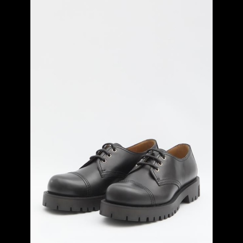 Dior Explorer III 男款皮鞋 黑色經典款德比鞋 41碼-0