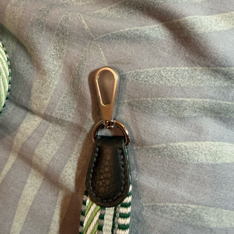 🐎售全新現貨 🐎愛馬仕 Hermès mini evelyne 灰綠色銀扣(新色)-13