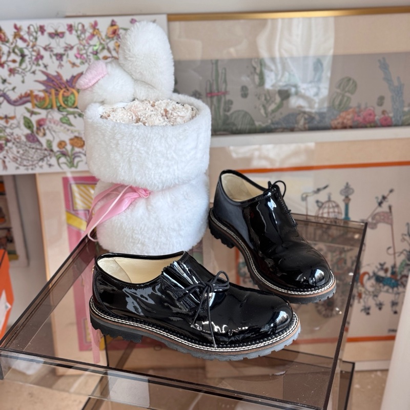 Chanel 香奈兒 圓頭漆皮廚師德比鞋 derby鞋 GD尺碼:38碼 。-1