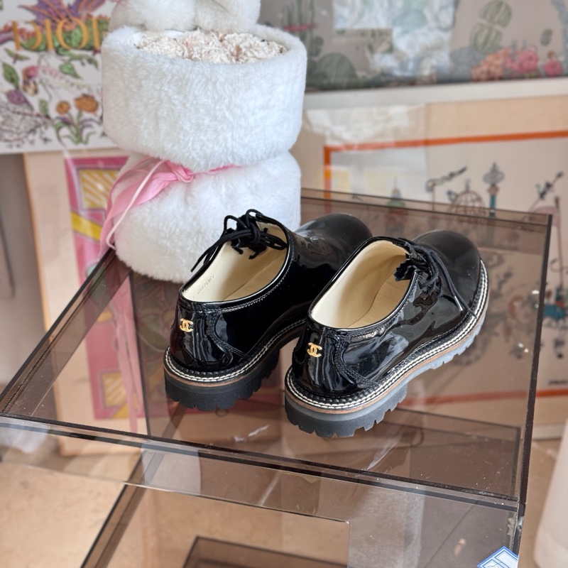 Chanel 香奈兒 圓頭漆皮廚師德比鞋 derby鞋 GD尺碼:38碼 。-3