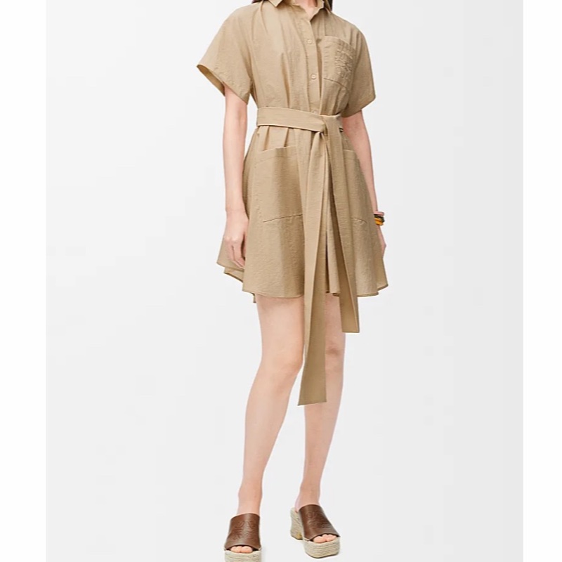 Loewe 女士 短袖連衣裙F38 FR-34 FR-36 FR-38 FR-40碼-1