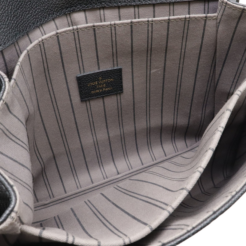 路易威登 Monogram Empreinte Pochette Metis 中型手提包 手拿包 單肩包 黑色 黑色 M41487-6