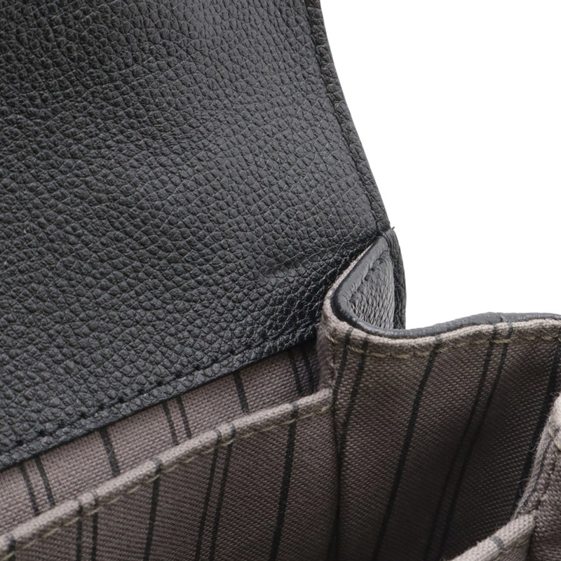 路易威登 Monogram Empreinte Pochette Metis 中型手提包 手拿包 單肩包 黑色 黑色 M41487-8