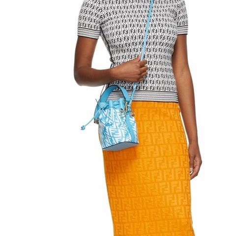 Fendi 女士 迷你Mon Tresor 水桶手提包均碼碼MINI、12cm*10cm*18cm