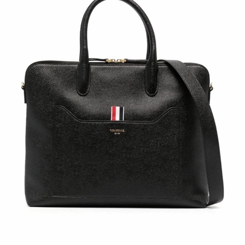 Thom Browne 男士 四條紋標誌公文包均碼碼36cm*9cm*27cm
