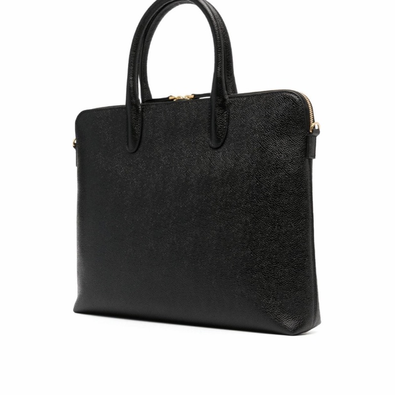 Thom Browne 男士 四條紋標誌公文包均碼碼36cm*9cm*27cm-1