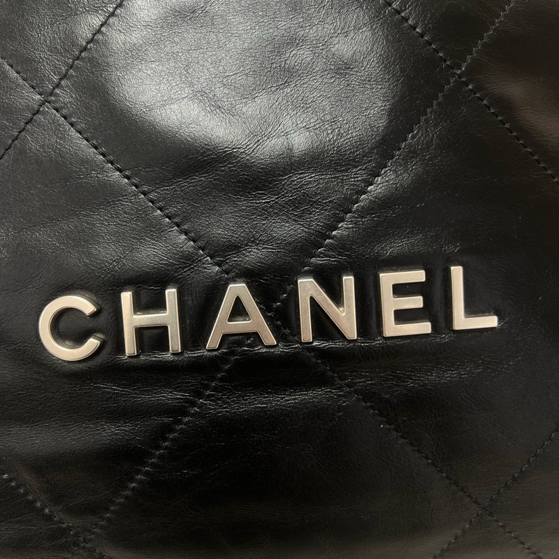 Chanel 22 黑銀雙肩包/背包-1
