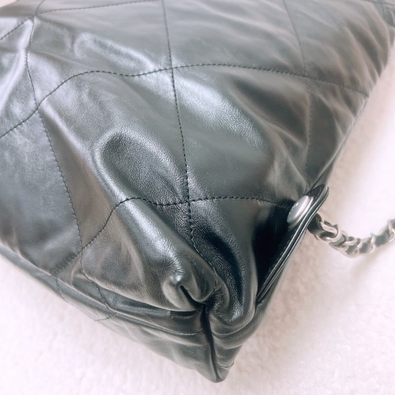 Chanel 22 黑銀雙肩包/背包-8