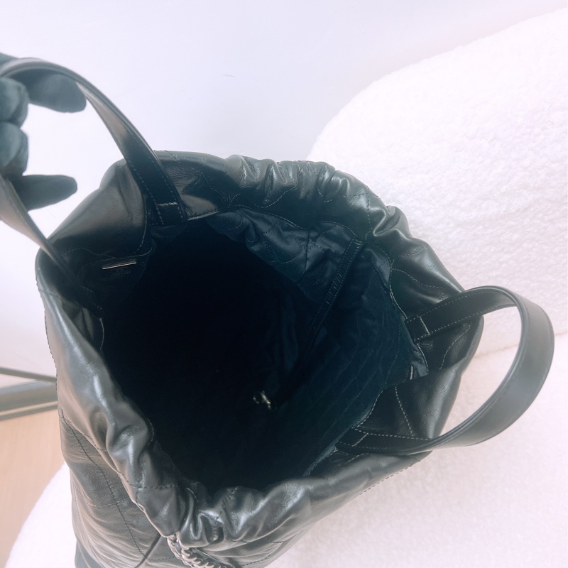 Chanel 22 黑銀雙肩包/背包-9