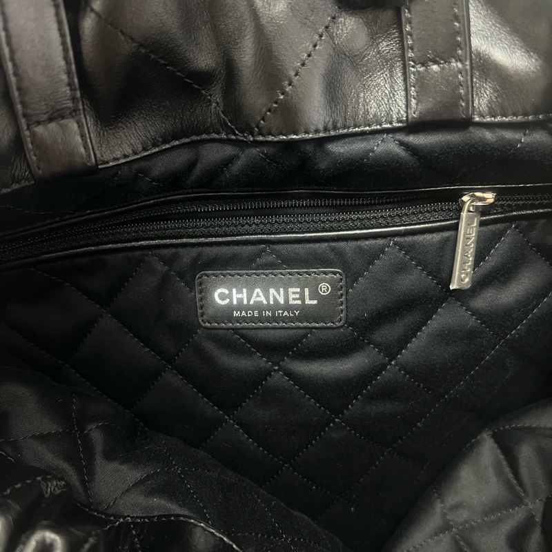 Chanel 22 黑銀雙肩包/背包-10