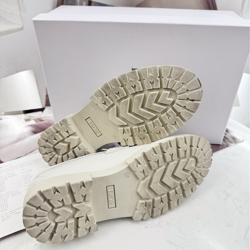 98新 Dior 白色 樂福鞋 35碼 無附件-5