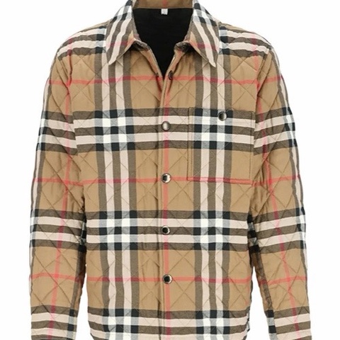 Burberry 男士 格紋單排扣長袖棉服XS S M L XL XXL碼
