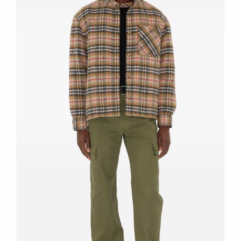 Burberry 男士 格紋休閒夾克S M L XL碼-3