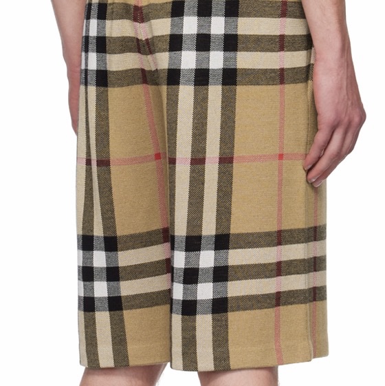 Burberry 男士 格紋提花短褲XXS XS S M L XXL碼模特身高186CM,穿著M碼-1