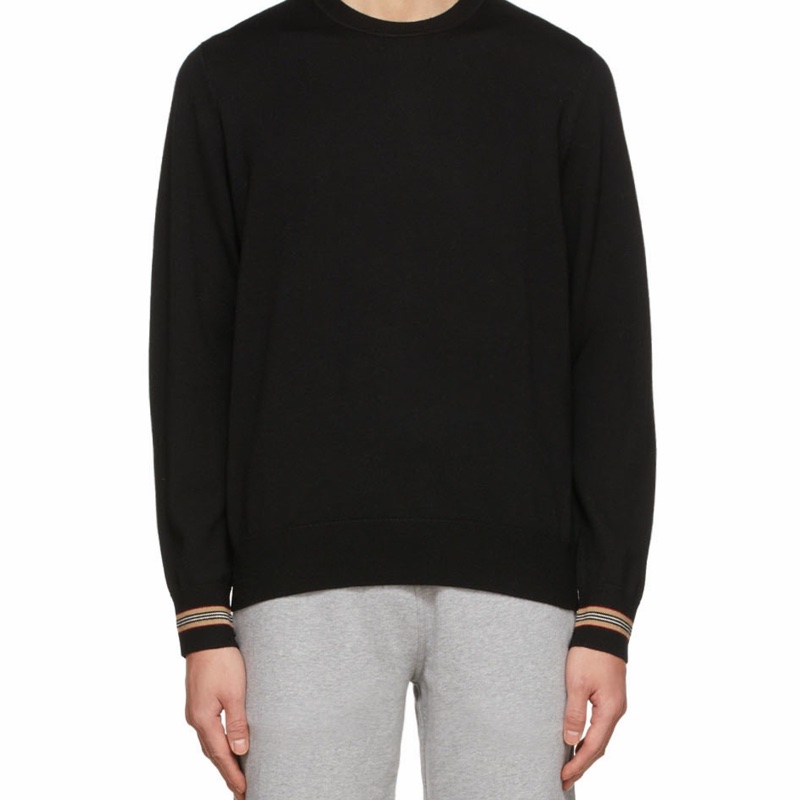 Burberry 男士 標誌性條紋裝飾羊毛針織衫XXS XS S M L XL XXL-2