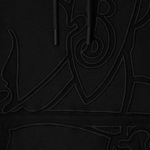 Burberry 男士 EKD 混紡衛衣XS S M L XL XXL碼模特身高 191 CM,穿著 L 碼-3