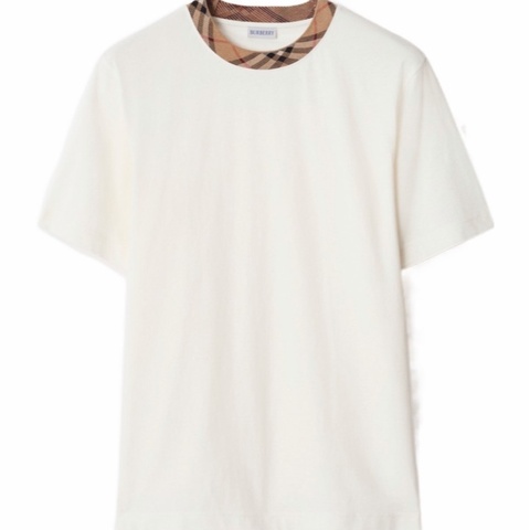 Burberry 男士 格紋裝飾棉質 T 恤XS S M L XL XXL XXXL碼