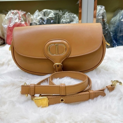 【92新 ✨ 全網最低價！】Dior迪奧Bobby橫版新月包 焦糖色 斜挎包（下單前先詢問庫存❗️）