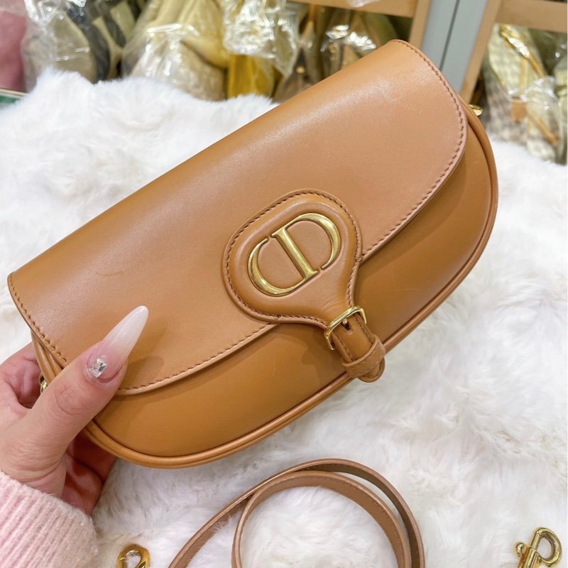 【92新 ✨ 全網最低價!】Dior迪奧Bobby橫版新月包 焦糖色 斜挎包(下單前先詢問庫存❗️)-1