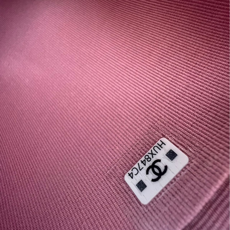 【少女心爆棚😍可愛小書包💖全網最低價】Chanel 粉色粗花呢 雙肩Mini迷你包 24P 芯片款-25