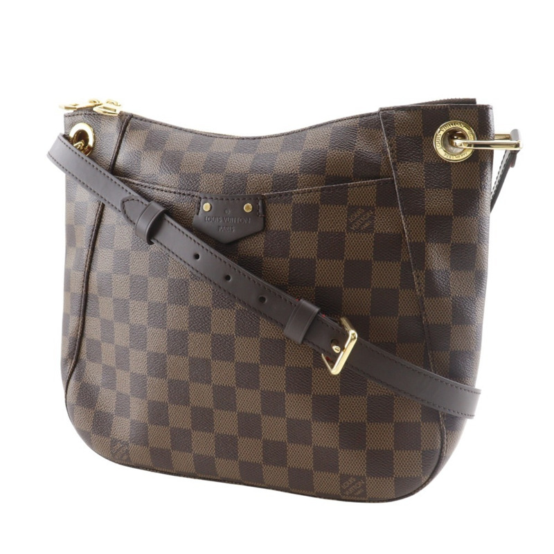 路易威登 Southbank 單肩包 N42230 Damier 帆布 2017 棕色 DR4127 A5 雙拉鍊女士-1