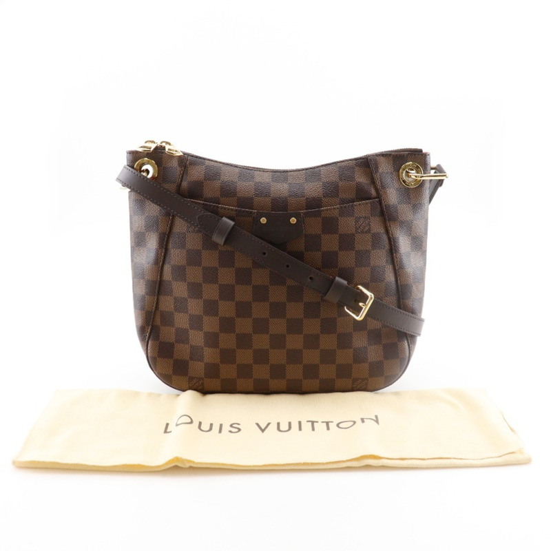 路易威登 Southbank 單肩包 N42230 Damier 帆布 2017 棕色 DR4127 A5 雙拉鍊女士-12