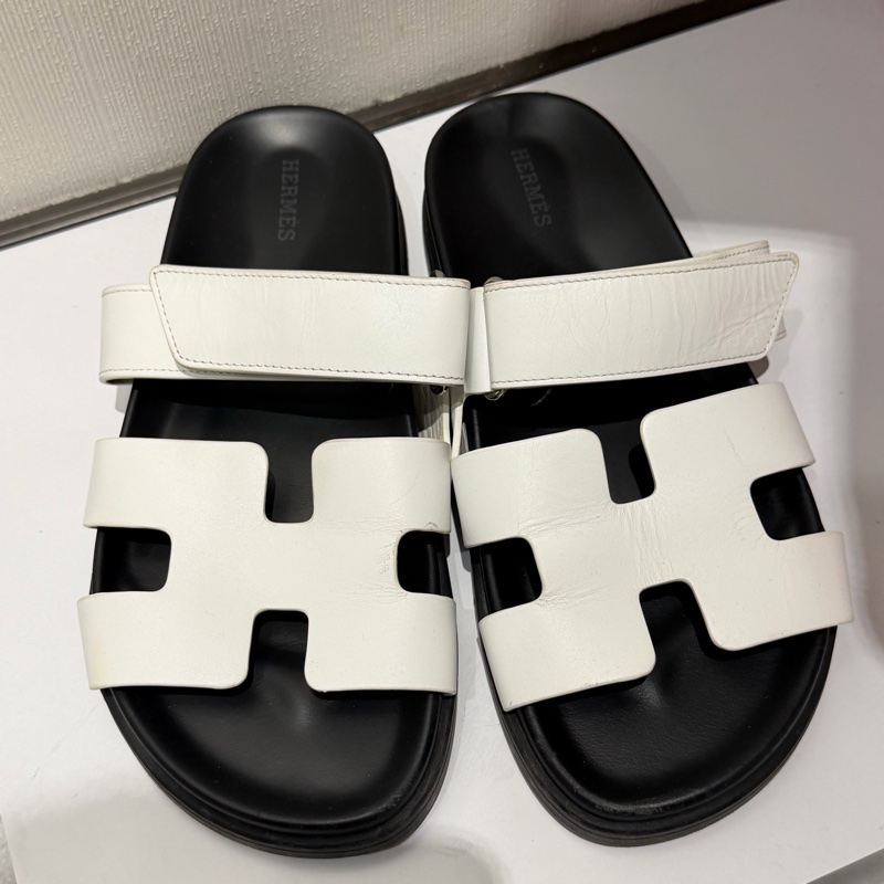 Hermes 愛馬仕 二舅拖鞋 白 38.5號-8