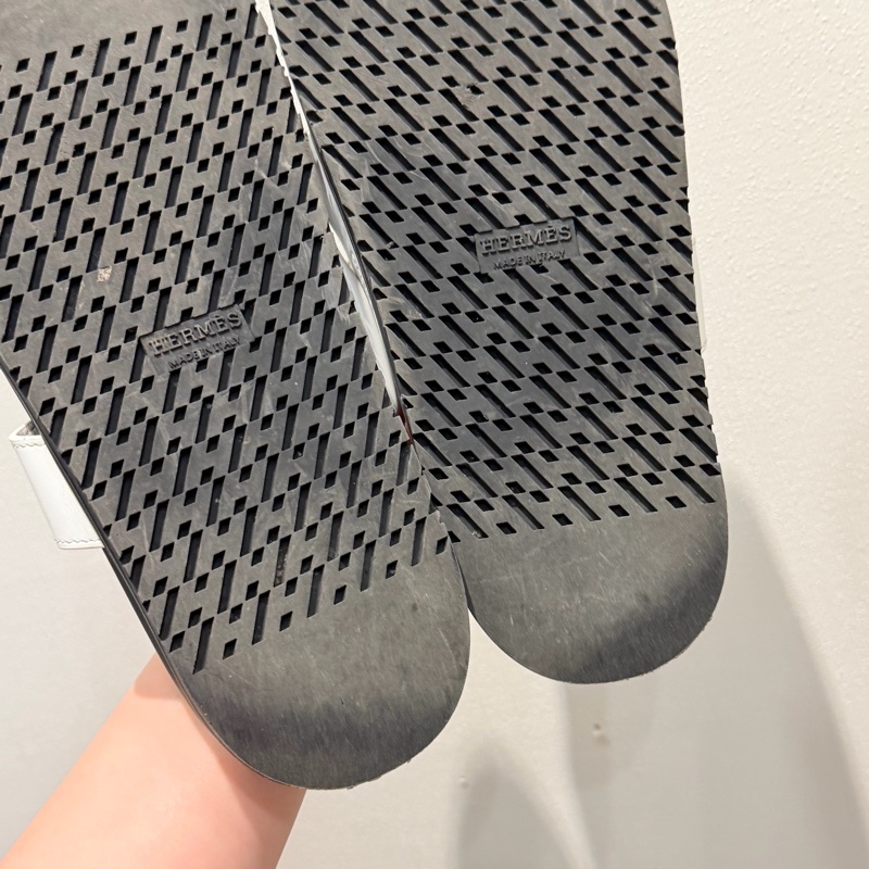 Hermes 愛馬仕 二舅拖鞋 白 38.5號-11