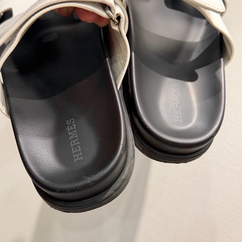 Hermes 愛馬仕 二舅拖鞋 白 38.5號-13