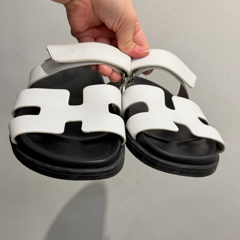 Hermes 愛馬仕 二舅拖鞋 白 38.5號-16