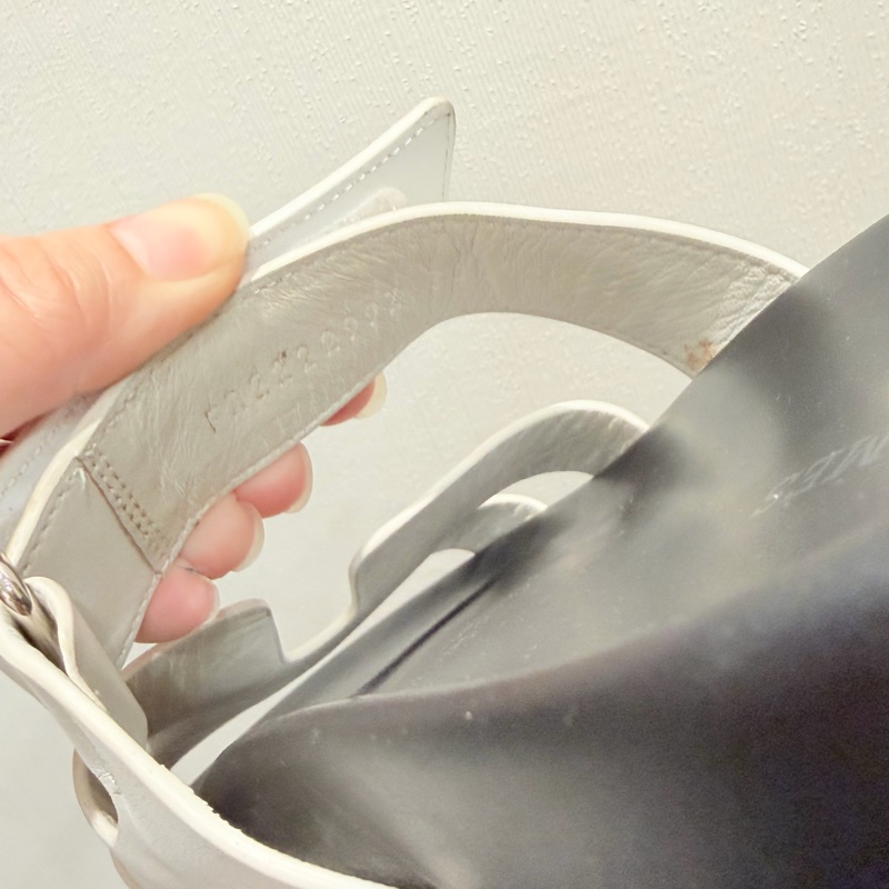 Hermes 愛馬仕 二舅拖鞋 白 38.5號-20