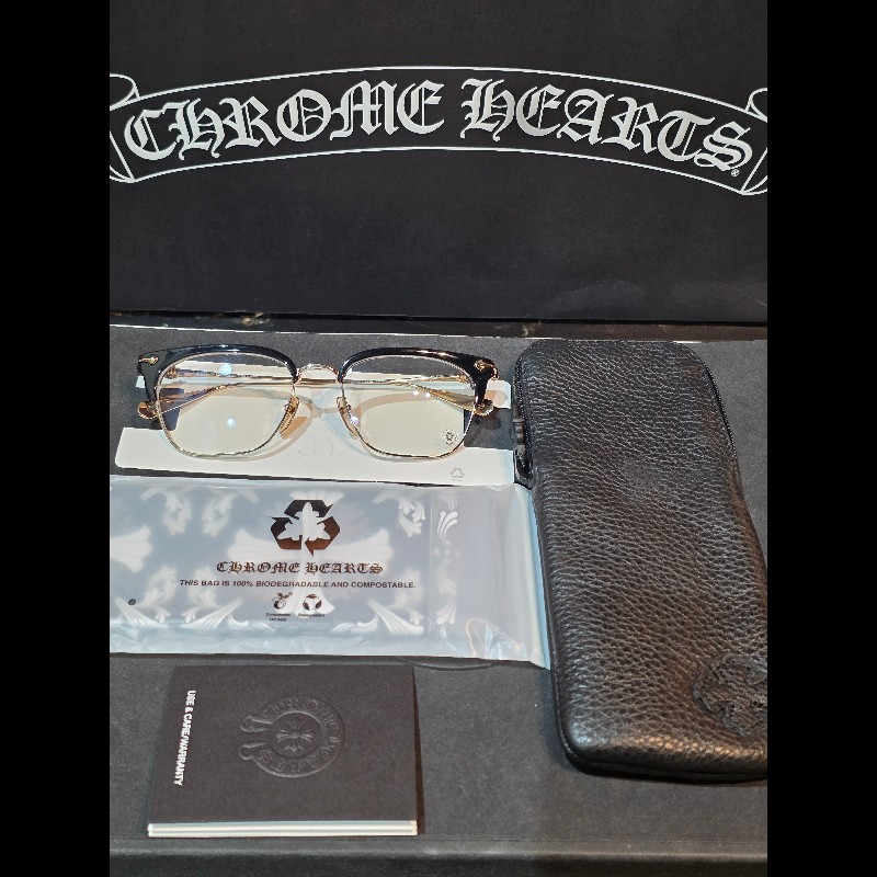杰瑪眼鏡|Chrome Hearts SEUNTRADICTION 黑金 CH眼鏡 薛之謙 劉德華同-0
