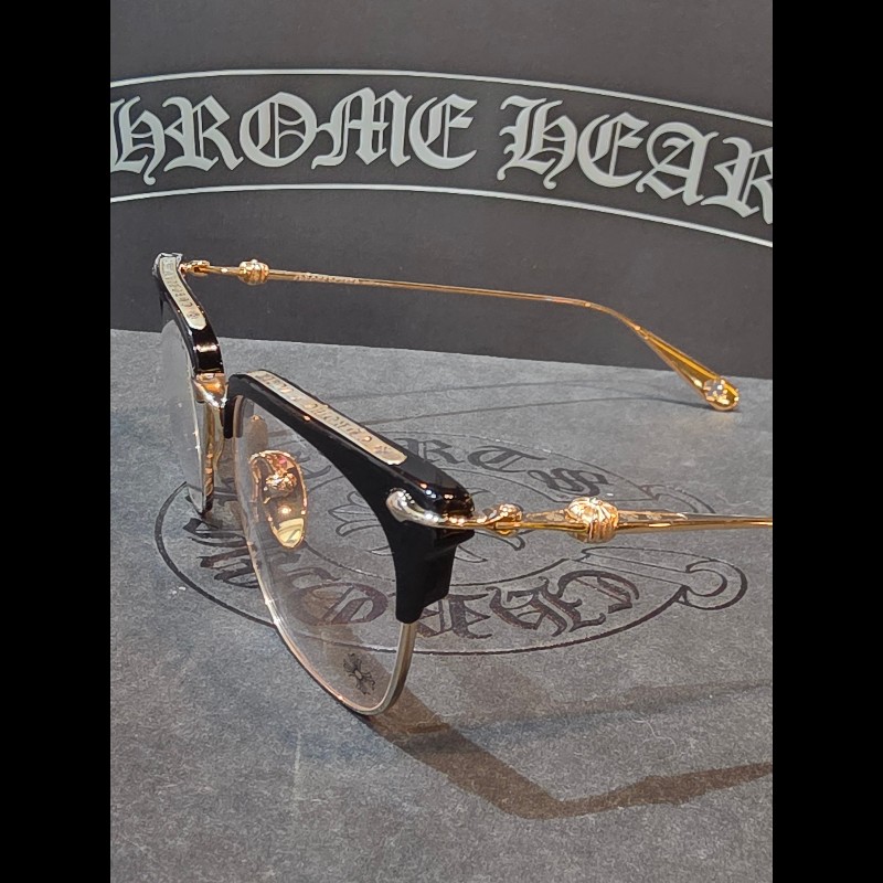 杰瑪眼鏡|Chrome Hearts SEUNTRADICTION 黑金 CH眼鏡 薛之謙 劉德華同-4