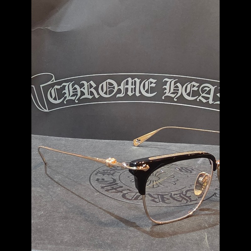 杰瑪眼鏡|Chrome Hearts SEUNTRADICTION 黑金 CH眼鏡 薛之謙 劉德華同-5