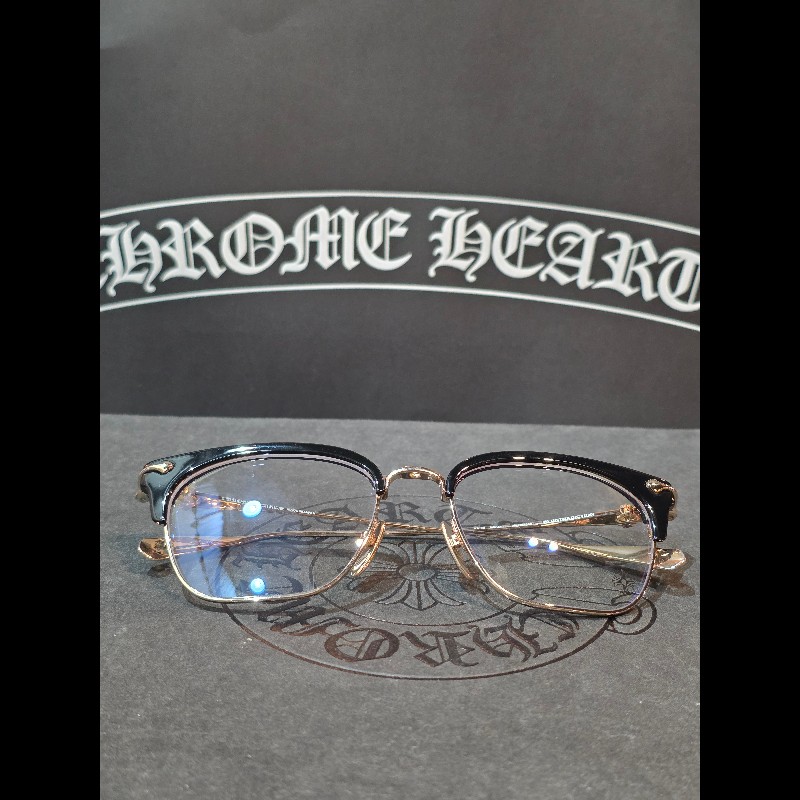 杰瑪眼鏡|Chrome Hearts SEUNTRADICTION 黑金 CH眼鏡 薛之謙 劉德華同-6